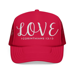 Trendy Foam Trucker Hat - LOVE
