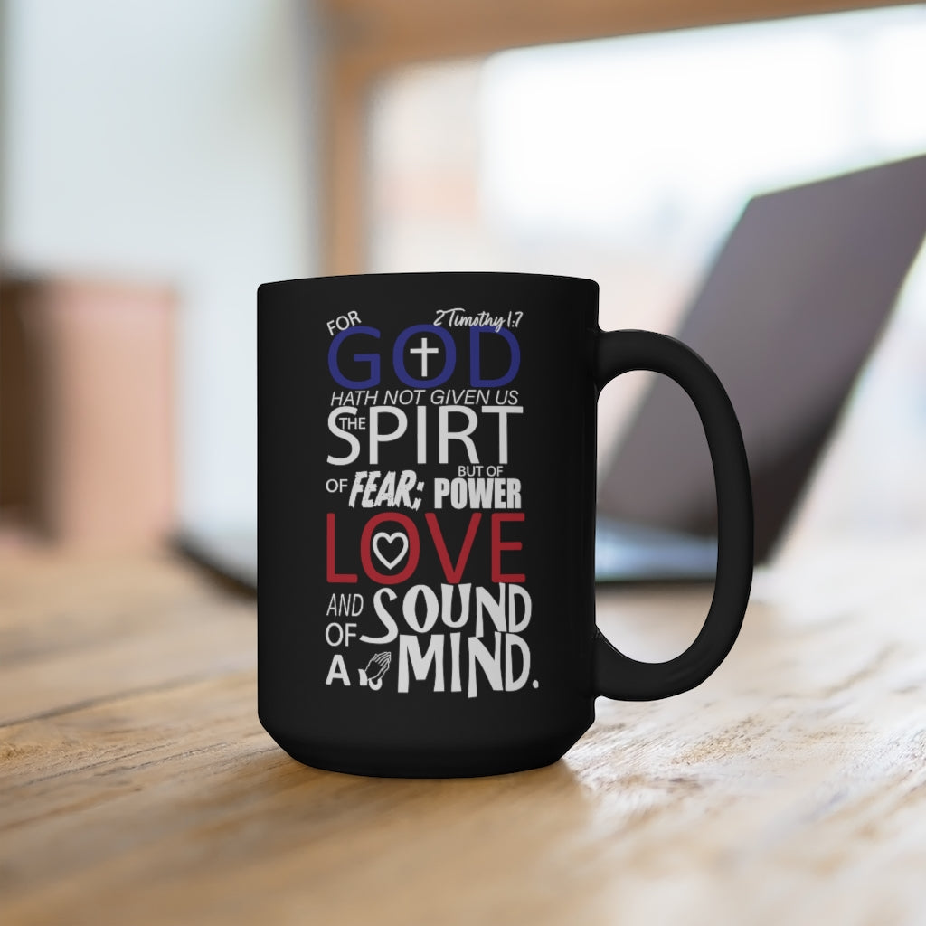 NO FEAR #2 -Black Mug 15oz