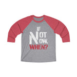 Load image into Gallery viewer, IF NOT NOW, WHEN? -Unisex Tri-Blend 3/4 Raglan Tee
