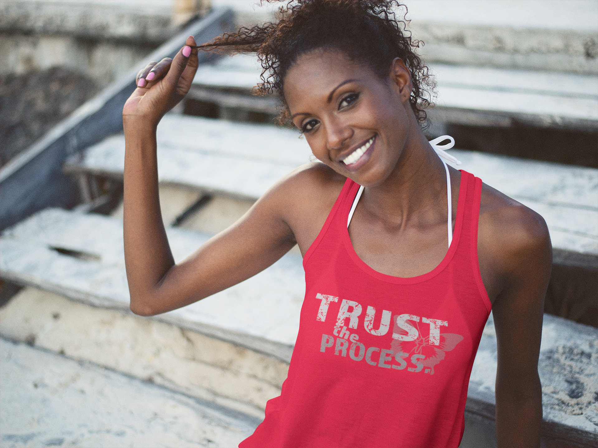 TRUST THE PROCESS- Unisex Jersey Tank