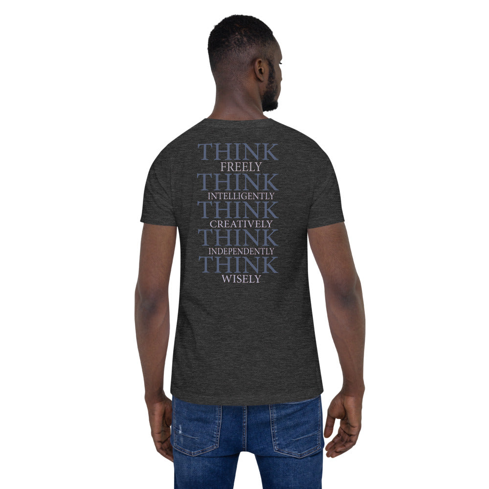 THINKFREE- Short-Sleeve Unisex T-Shirt