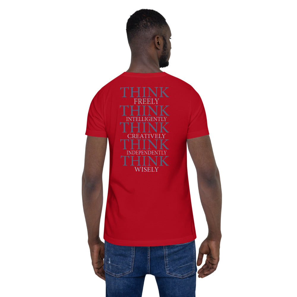 THINKFREE- Short-Sleeve Unisex T-Shirt